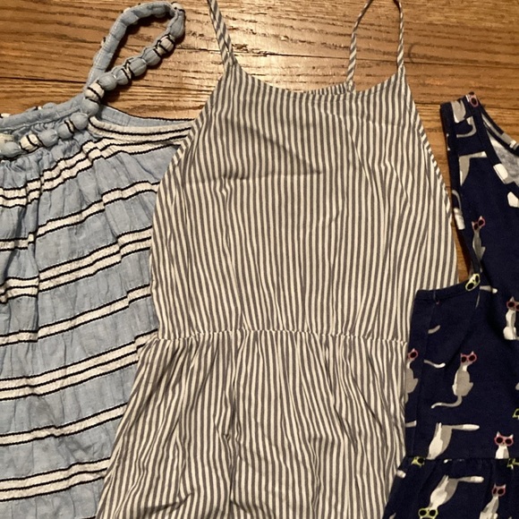 Size 10 dresses. The blue stripe one is size 12-14. All in great shape. - Picture 3 of 7